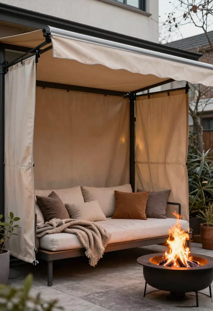 15 Sleek Retractable Awning Ideas for Patio Shade Fix 14 15 Sleek Retractable Awning Ideas for Patio Shade Fix 14. Year Round Usability 0