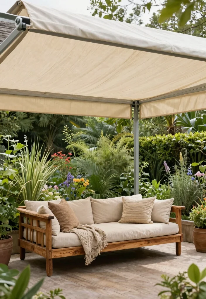 15 Sleek Retractable Awning Ideas for Patio Shade Fix 6 15 Sleek Retractable Awning Ideas for Patio Shade Fix 6. Eco Friendly Fabric Choices 0