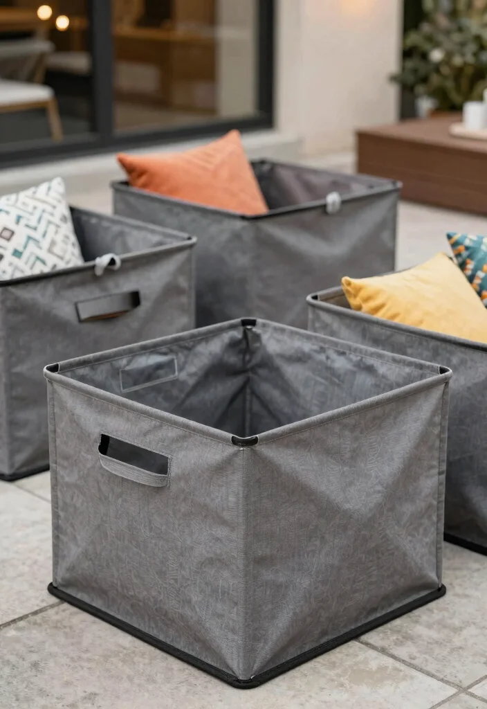 15 Smart Outdoor Cushion Storage Ideas Weatherproof 14. Collapsible Storage Solutions 0