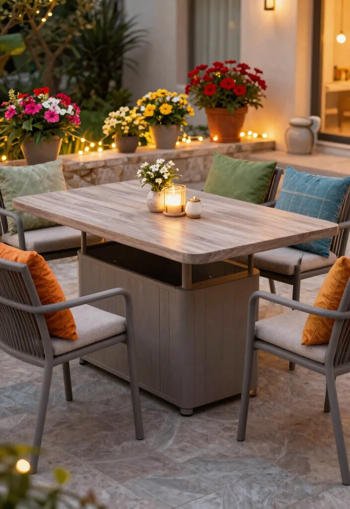 15 Smart Outdoor Cushion Storage Ideas Weatherproof 15. Outdoor Furniture Set with Built in Storage 0