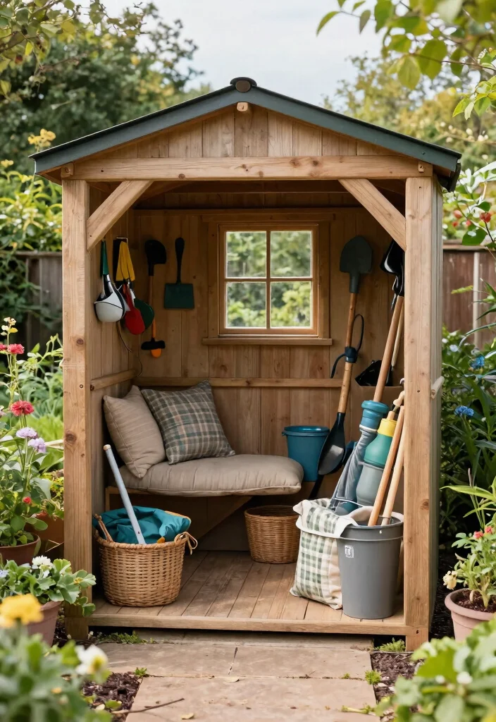 15 Smart Outdoor Cushion Storage Ideas Weatherproof 4. Weatherproof Garden Shed 0