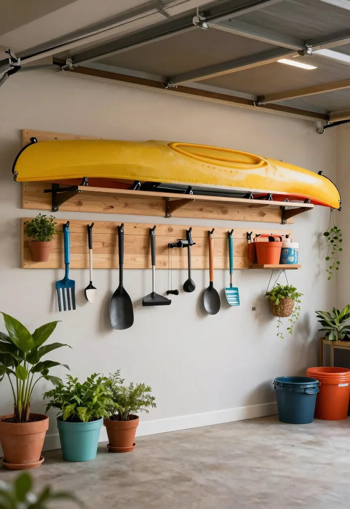 15 Space Saving Kayak Garage Storage Ideas Hoists Racks 2. Wall Mounted Racks 0