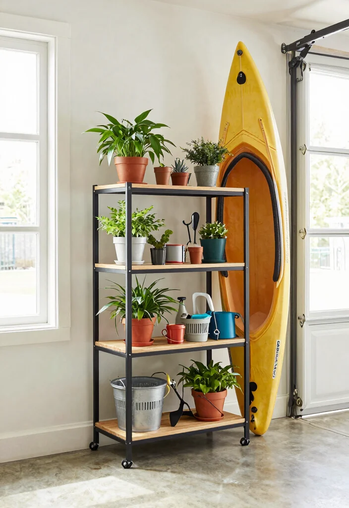 15 Space Saving Kayak Garage Storage Ideas Hoists Racks 3. Freestanding Storage Racks 0