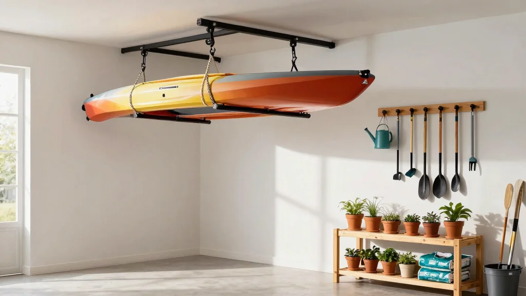 15 Space Saving Kayak Garage Storage Ideas [Hoists & Racks]