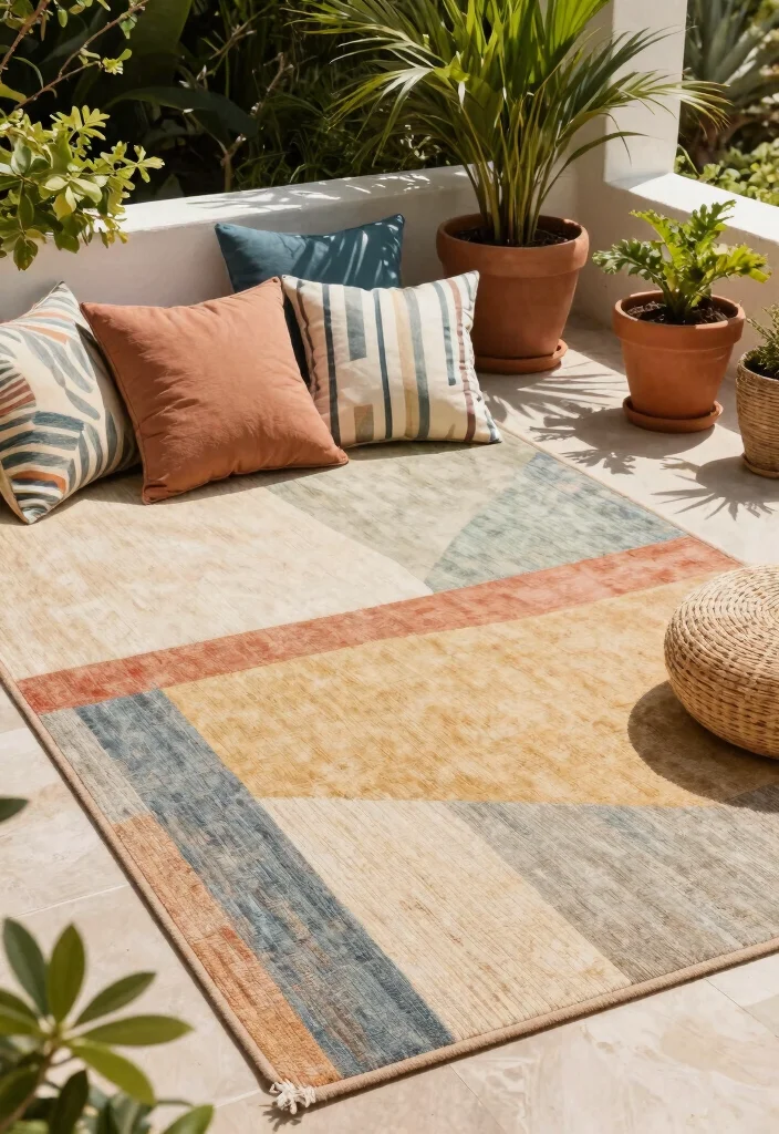 15 Stunning Patio Rug Inspiration Photos for Summer 11 15 Stunning Patio Rug Inspiration Photos for Summer 11. Color Coordination 0