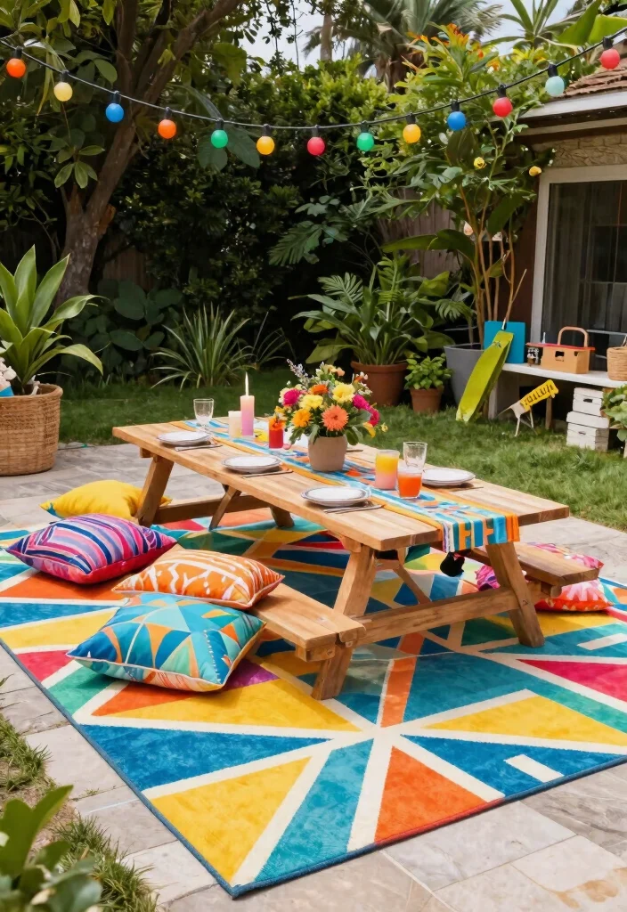 15 Stunning Patio Rug Inspiration Photos for Summer 3 15 Stunning Patio Rug Inspiration Photos for Summer 3. Playful Patterns 0