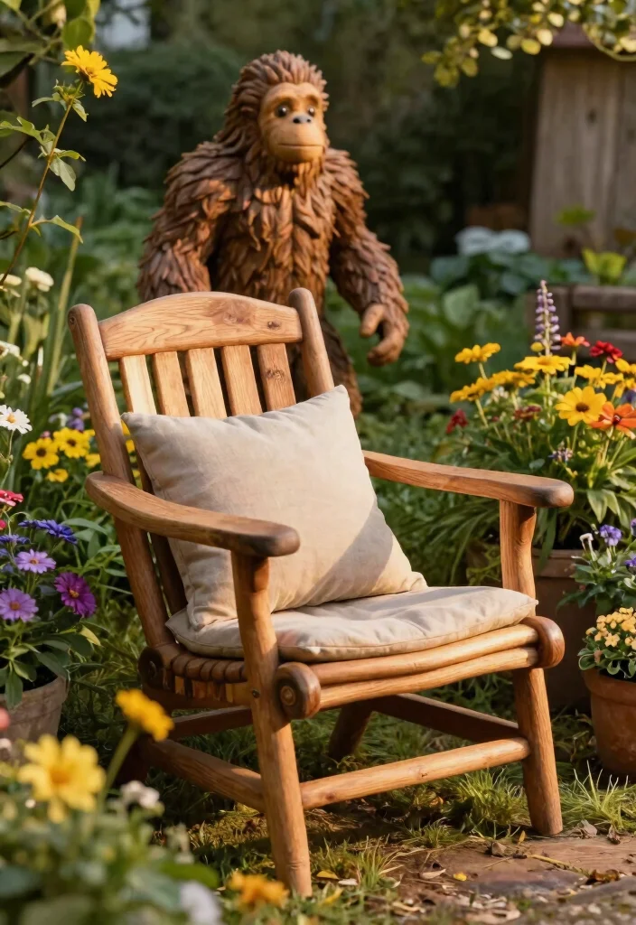 15 Stylish Outdoor Accent Chair Ideas for Cozy Nooks 5 15 Stylish Outdoor Accent Chair Ideas for Cozy Nooks 5. Rustic Wooden Chair 0