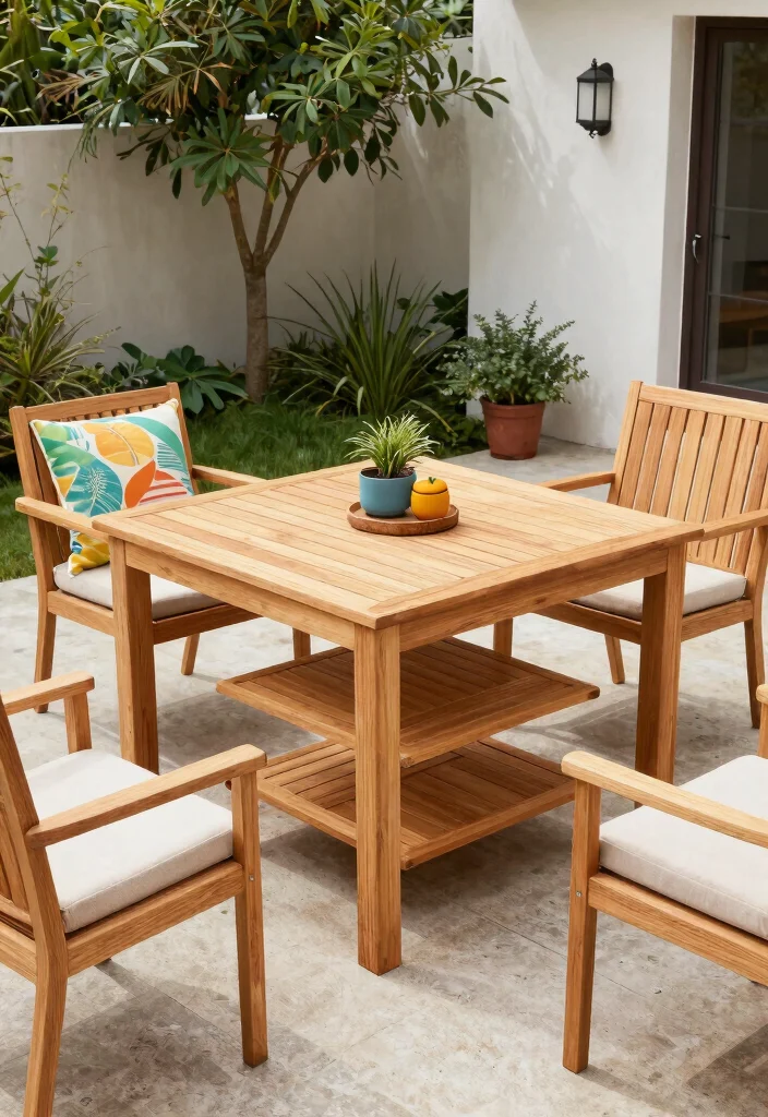 15 Ultimate Offset Smoker Ideas for Backyard Pitmasters 12. Multi Functional Teak Furniture 0