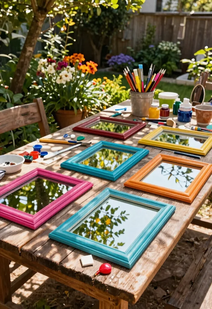15 Unique Outdoor Mirror Inspiration for Your Secret Garden 12. DIY Mirror Projects for Personal Touch 0