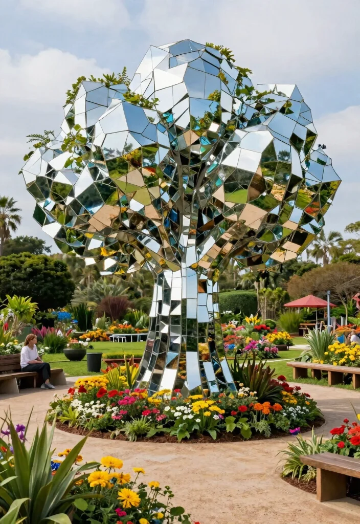 15 Unique Outdoor Mirror Inspiration for Your Secret Garden 9. Mirror Art Installations for Cultural Expression 0