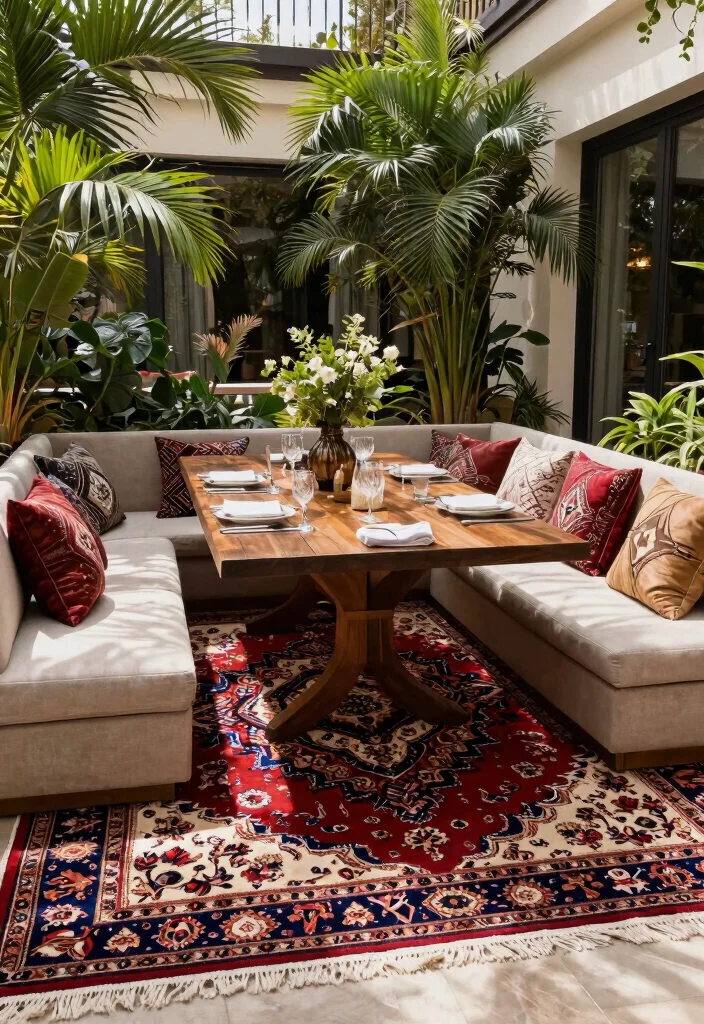 21 Beautiful Outdoor Patio Rug Ideas to Anchor Your Space 18 21 Beautiful Outdoor Patio Rug Ideas to Anchor Your Space 18. Persian Inspired Designs 0