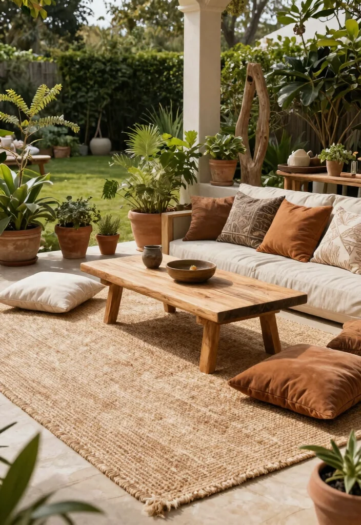 21 Beautiful Outdoor Patio Rug Ideas to Anchor Your Space 2 21 Beautiful Outdoor Patio Rug Ideas to Anchor Your Space 2. Warm Natural Fibers 0