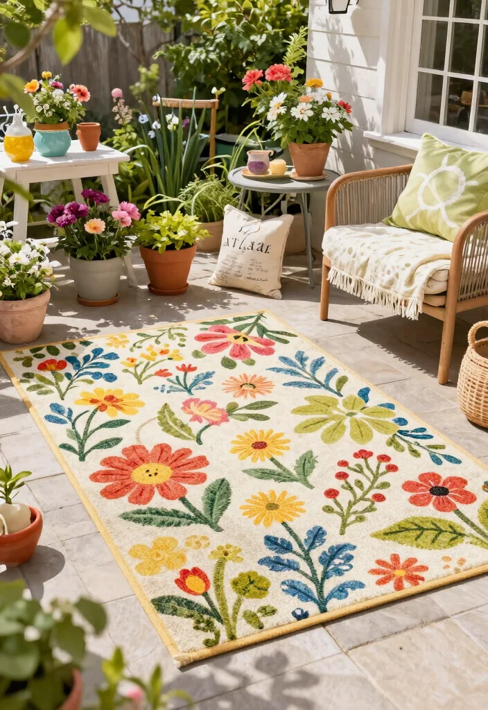 21 Beautiful Outdoor Patio Rug Ideas to Anchor Your Space 21 21 Beautiful Outdoor Patio Rug Ideas to Anchor Your Space 21. Seasonal Rugs 0