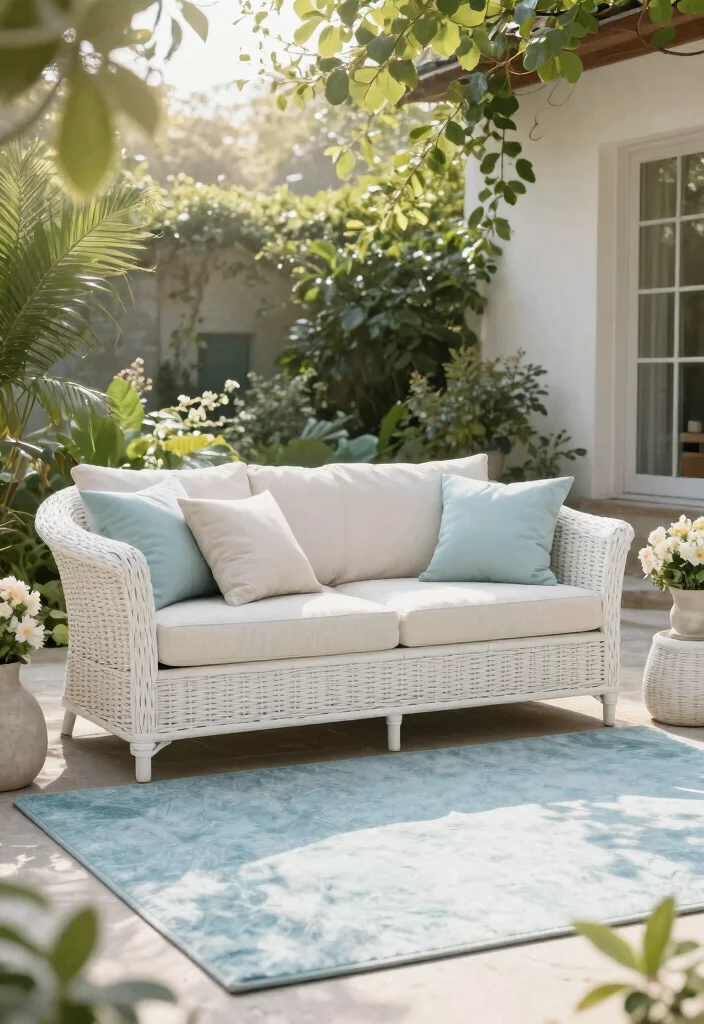 21 Beautiful Outdoor Patio Rug Ideas to Anchor Your Space 4 21 Beautiful Outdoor Patio Rug Ideas to Anchor Your Space 4. Subtle Pastels 0