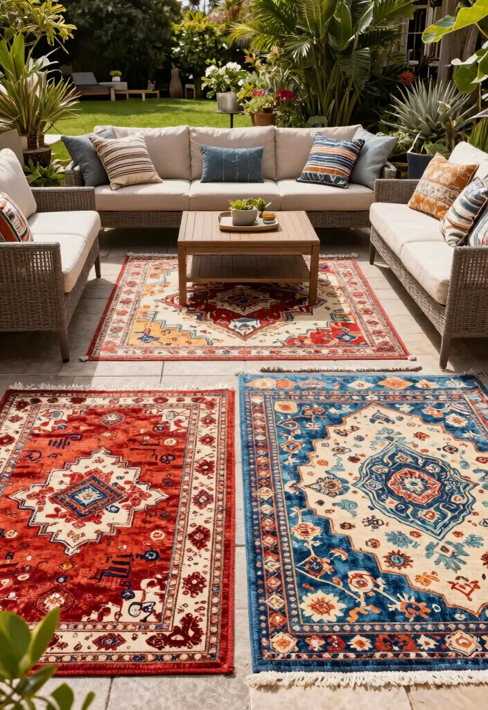 21 Beautiful Outdoor Patio Rug Ideas to Anchor Your Space 22 21 Beautiful Outdoor Patio Rug Ideas to Anchor Your Space Conclusion 0