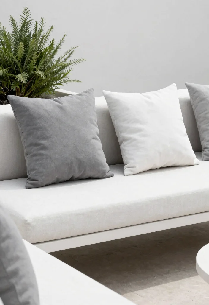 21 Bright Outdoor Cushion Ideas for Spring Makeovers 16. Minimalist Approach 0