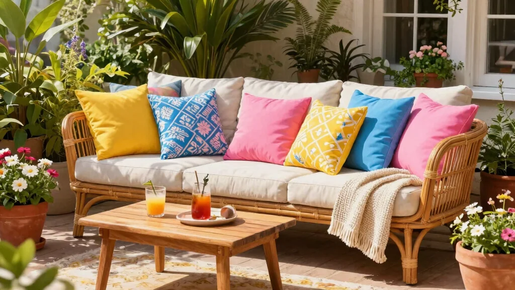 21 Bright Outdoor Cushion Ideas for Spring Makeovers