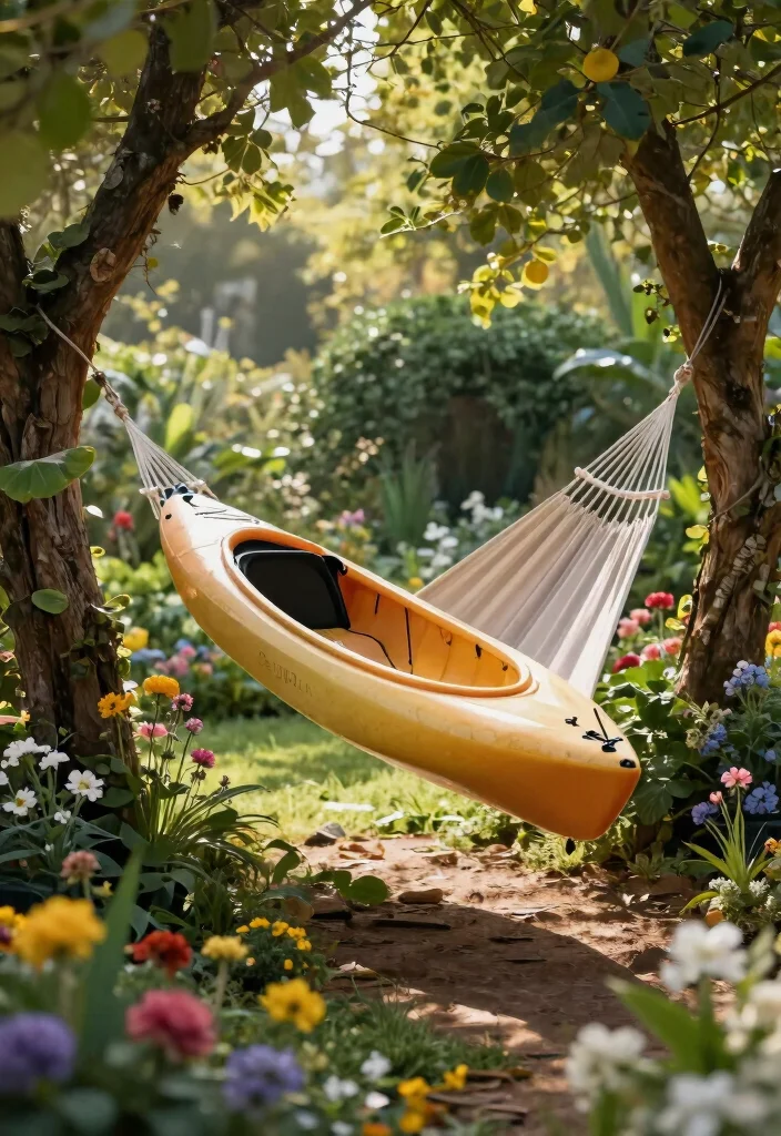 21 Clever Kayak Storage Ideas to Protect Your Boat 15. Kayak Hammocks 0
