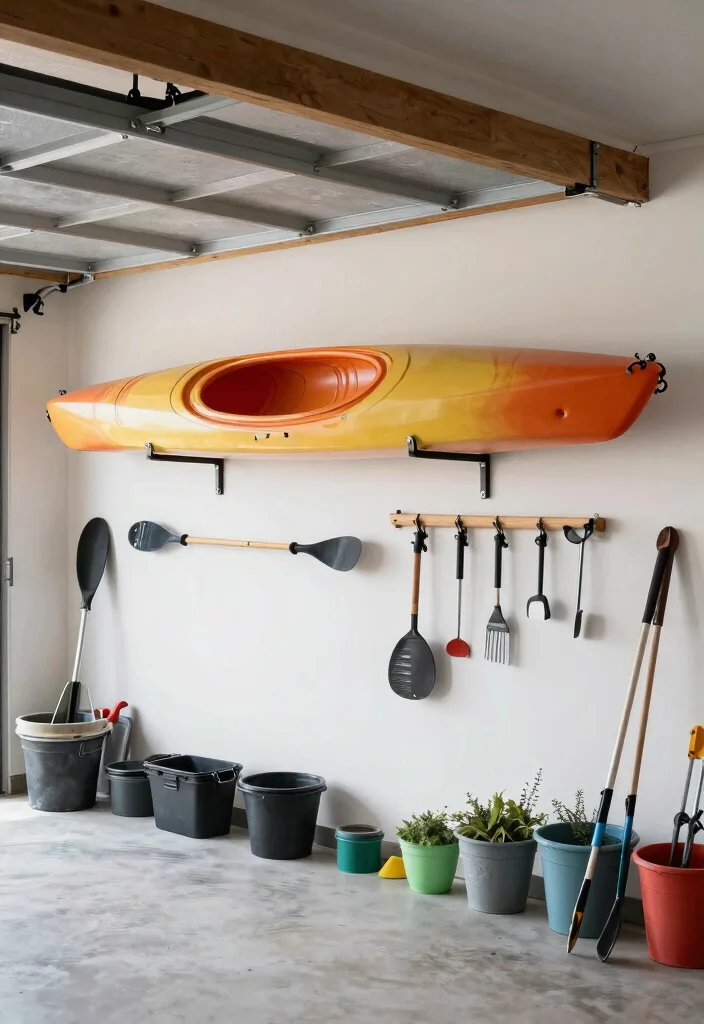 21 Clever Kayak Storage Ideas to Protect Your Boat 19. Boat Garage Integration 0