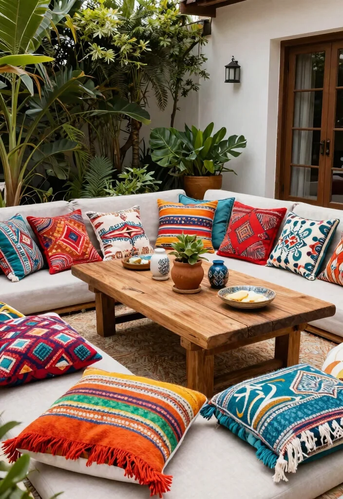 21 Elegant Patio Dining Set Ideas for Summer Meals 8 21 Elegant Patio Dining Set Ideas for Summer Meals 8. Bohemian Vibes with Layered Textiles 0