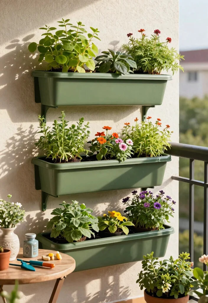 21 Space Saving Vertical Planter Ideas for Balconies 14 21 Space Saving Vertical Planter Ideas for Balconies 14. Gutter Planters 0