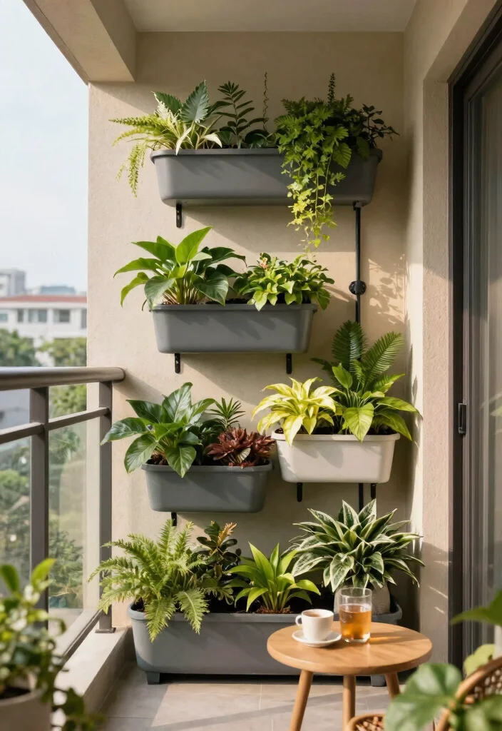 21 Space Saving Vertical Planter Ideas for Balconies 20 21 Space Saving Vertical Planter Ideas for Balconies 20. Vertical Wall Planters with Irrigation 0