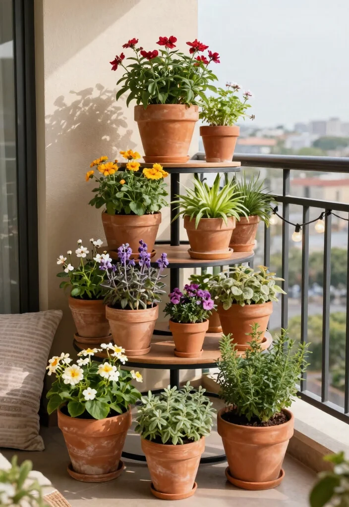 21 Space Saving Vertical Planter Ideas for Balconies 3 21 Space Saving Vertical Planter Ideas for Balconies 3. Stacked Planter Towers 0