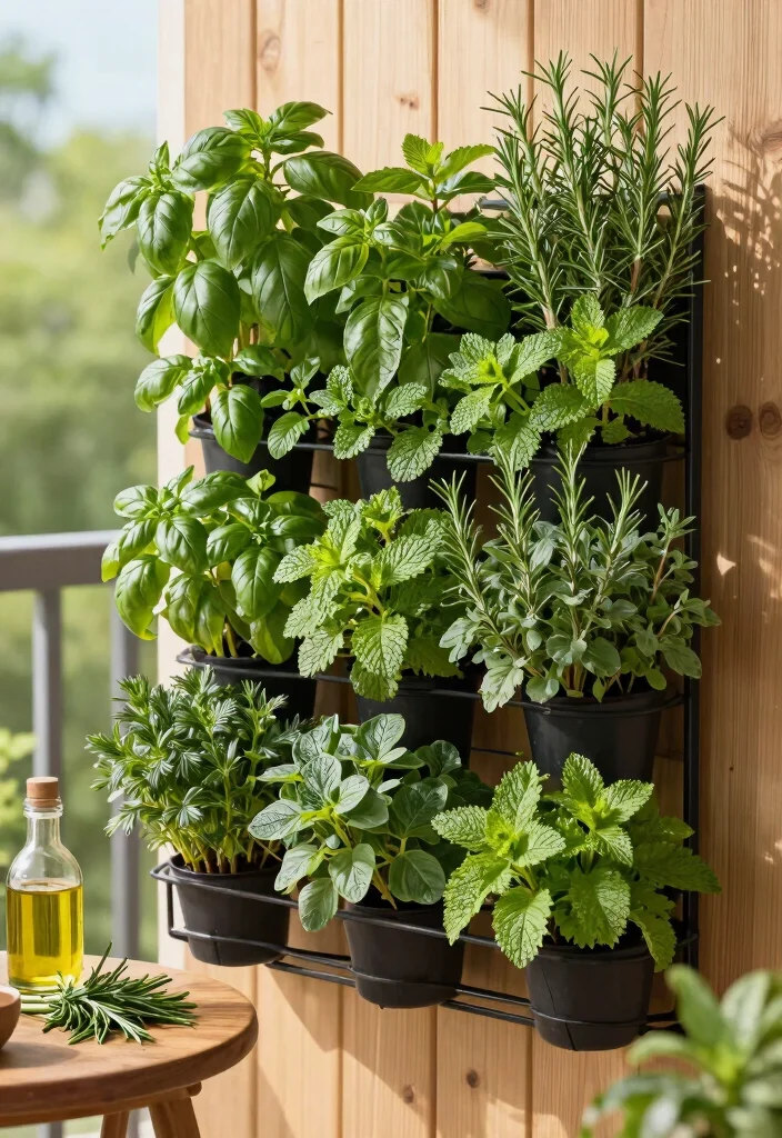 21 Space Saving Vertical Planter Ideas for Balconies 8 21 Space Saving Vertical Planter Ideas for Balconies 8. Vertical Herb Garden 0