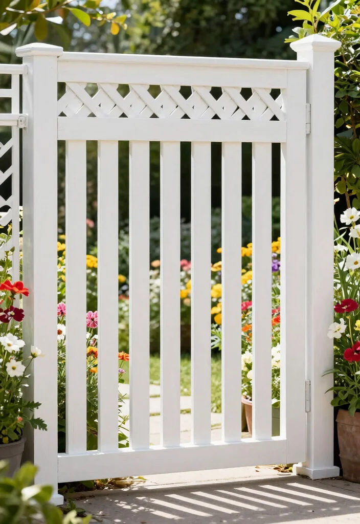 21 Stunning Outdoor Wall Art Ideas to Decorate Fences 14. Fencing with Style 0