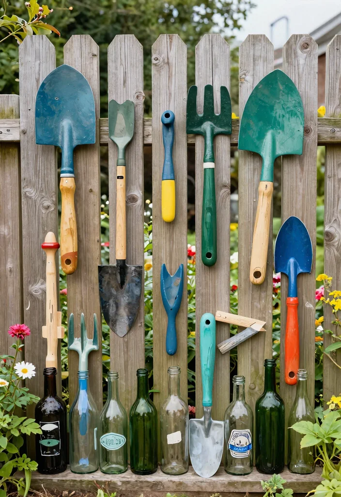 21 Stunning Outdoor Wall Art Ideas to Decorate Fences 15. Recycled Art Installations 0