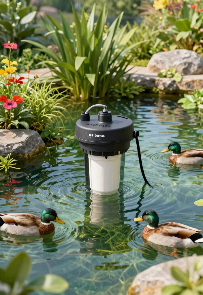 7 Best Duck Pond Filter Options for Heavy Duty Waste 7. EcoPlus 1850 GPH Submersible Pump and Filter 0