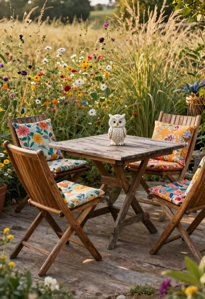 7 Best Room Essentials Sling Folding Patio Chair Looks 3. Rustic Charm with Natural Materials 0