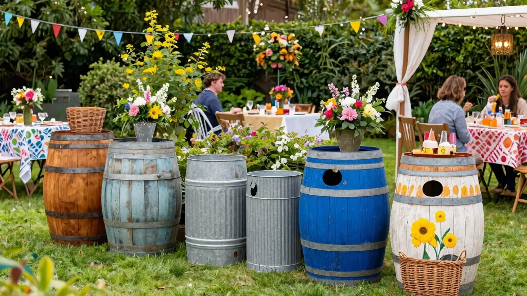 7 Clever Outdoor Party Trash Can Ideas [Keep Clean]