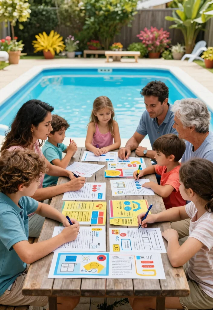 7 Crucial Pool Ladder Safety Tips for Kids 6. Set Up a Pool Safety Plan 0