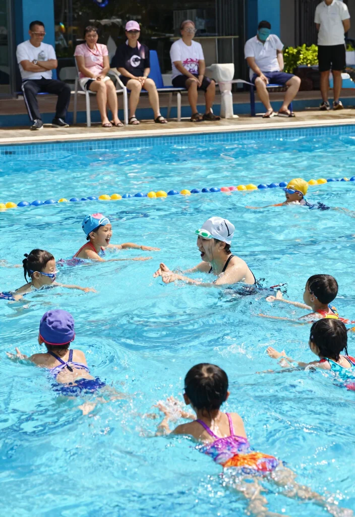 7 Crucial Pool Ladder Safety Tips for Kids 7. Encourage Kids to Take Swimming Lessons 0
