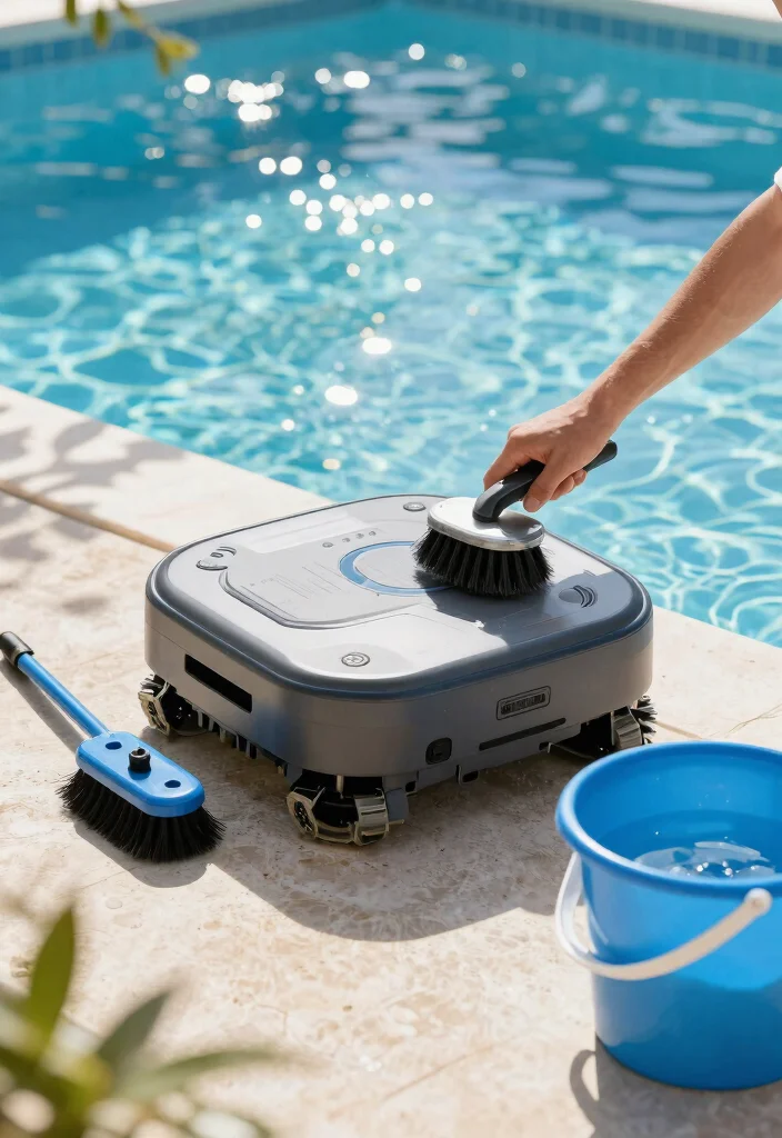 7 Easy Robotic Pool Cleaner Repair Tips 3. Keep the Wheels and Tracks Clean 0