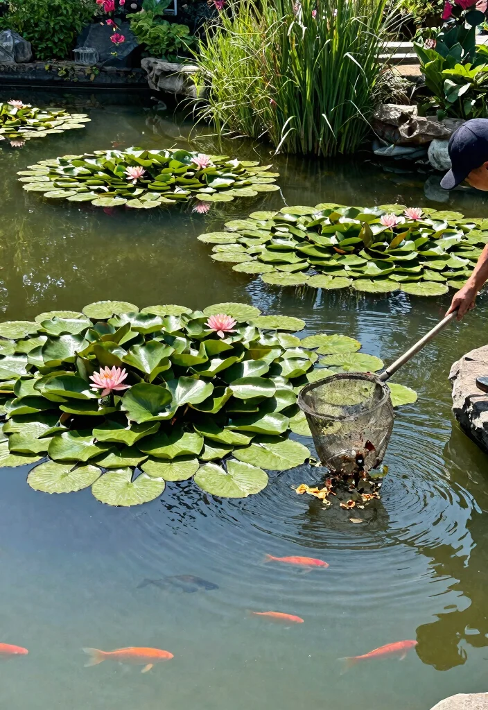7 Essential Pond Pump Maintenance Tips 3. Check for Algae and Debris 0