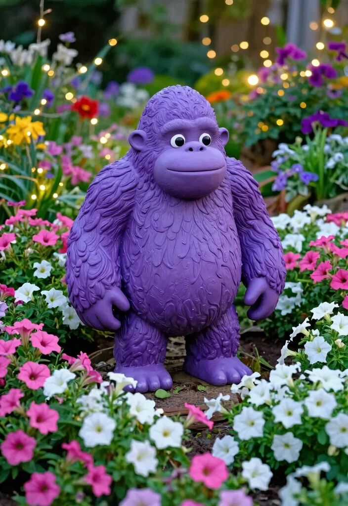 7 Fun Bigfoot Garden Statue Color Options 6. Playful Purple 0