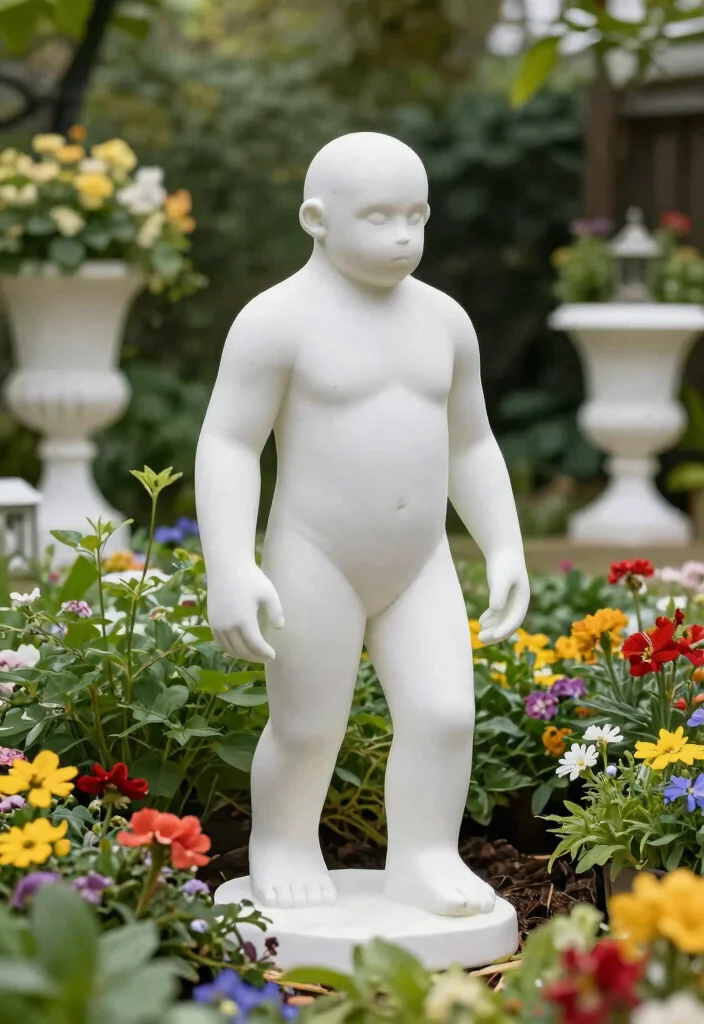 7 Fun Bigfoot Garden Statue Color Options 7. Chic White 0