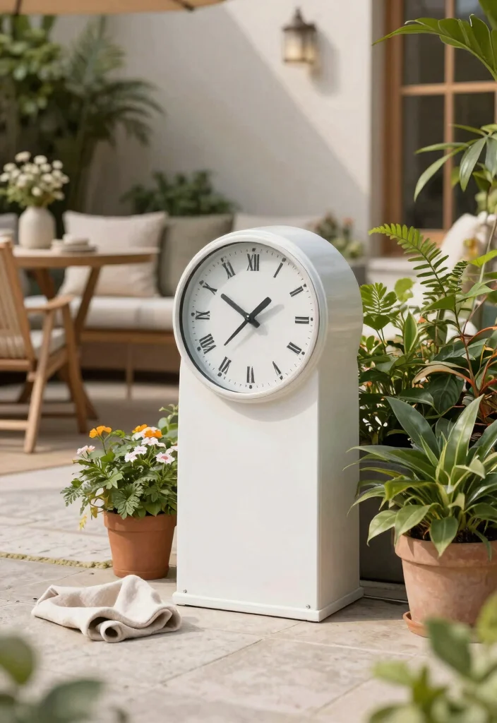 7 Pro Outdoor Clock Decoration Tips for Patios 6. Maintain Your Outdoor Clocks 0