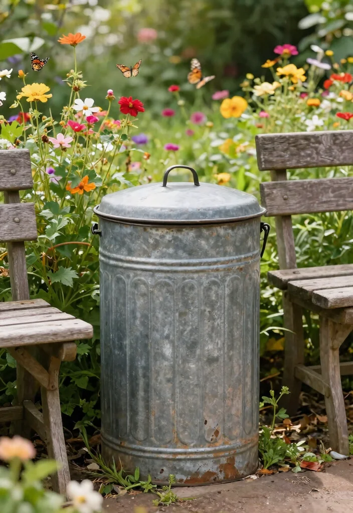 9 Aesthetic Outdoor Trash Can Inspiration Designs 4 9 Aesthetic Outdoor Trash Can Inspiration Designs 4. Vintage Metal Bins 0