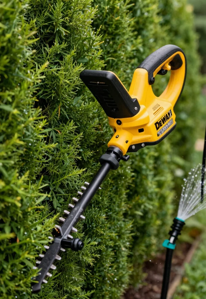 9 Best Long Reach Hedge Trimmer Options for Tall Bushes 1. DEWALT DCHT895M1 40V MAX Hedge Trimmer 0