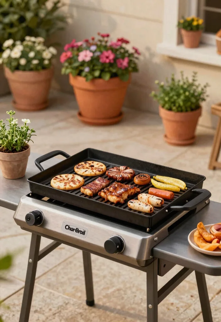 9 Best Outdoor Gas Griddle Models for Backyard Chefs 9 9 Best Outdoor Gas Griddle Models for Backyard Chefs 9. Char Broil 22 Inch Tabletop 0