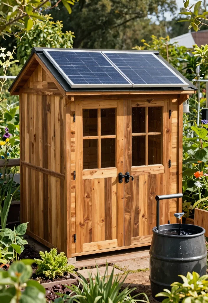 9 Clever Riding Mower Shed Ideas Protect Your Gear 5. Eco Friendly Shed Design 0
