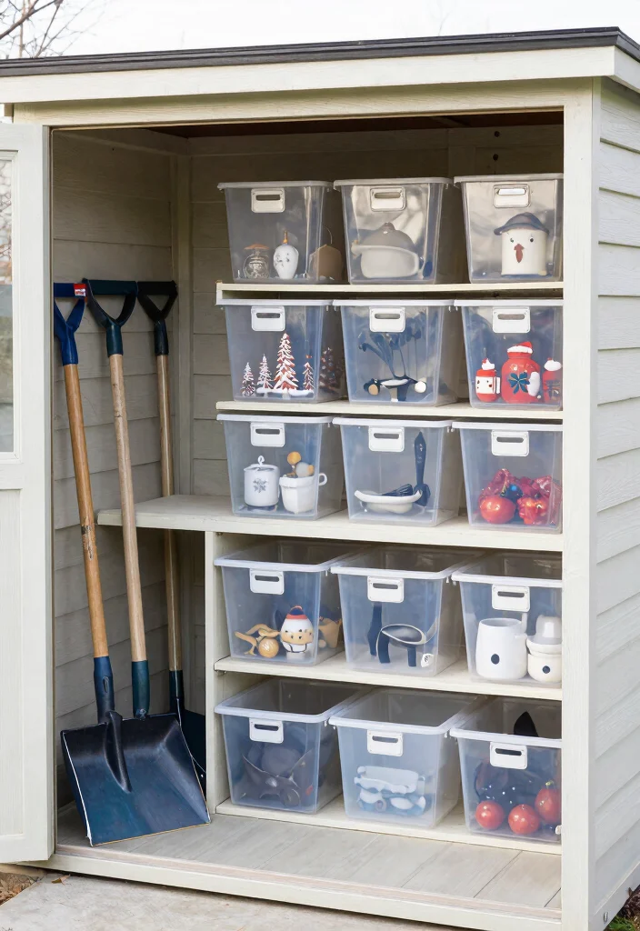 9 Clever Riding Mower Shed Ideas Protect Your Gear 8. Seasonal Storage Solutions 0