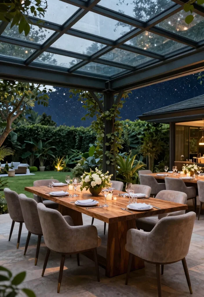 9 Covered Deck Concepts Pergola Roof Retractable Awning 6. Garden Party with a Glass Roof Pergola 0