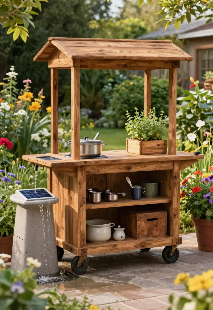 9 Custom Primo Grill Cart Ideas for Ceramic Smokers 1 9 Custom Primo Grill Cart Ideas for Ceramic Smokers 1. Rustic Wooden Cart 0