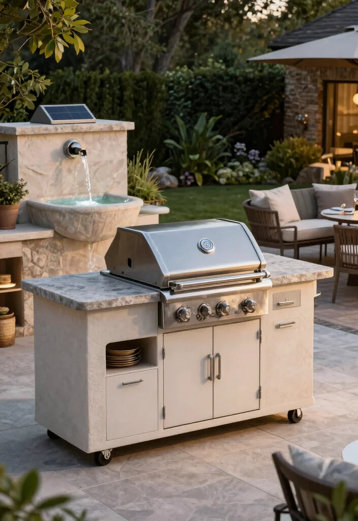 9 Custom Primo Grill Cart Ideas for Ceramic Smokers 6 9 Custom Primo Grill Cart Ideas for Ceramic Smokers 6. Built In Cart with Workstation 0