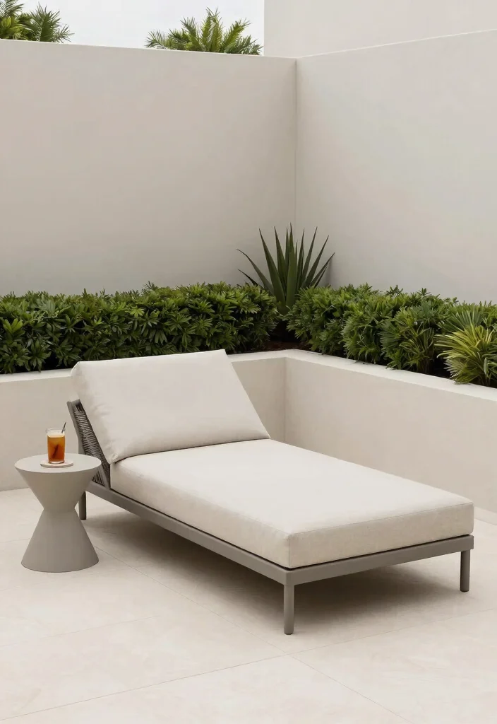 9 Dreamy Patio Daybed Ideas for Ultimate Relaxation 2 9 Dreamy Patio Daybed Ideas for Ultimate Relaxation 2. Modern Minimalist Retreat 0