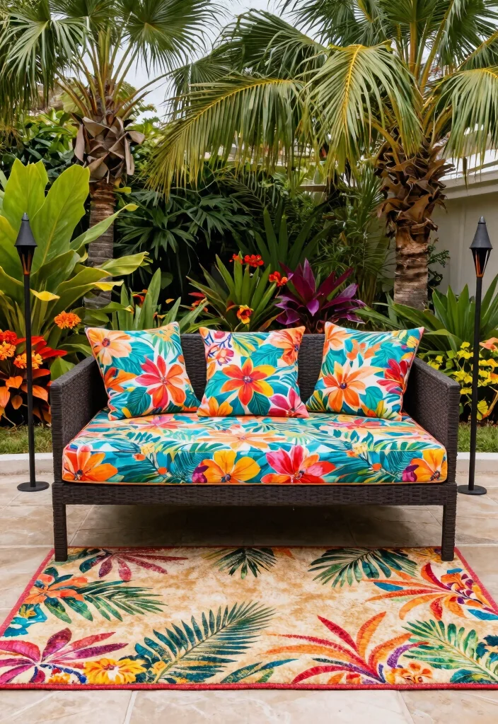 9 Dreamy Patio Daybed Ideas for Ultimate Relaxation 4 9 Dreamy Patio Daybed Ideas for Ultimate Relaxation 4. Tropical Escape with Outdoor Fabrics 0